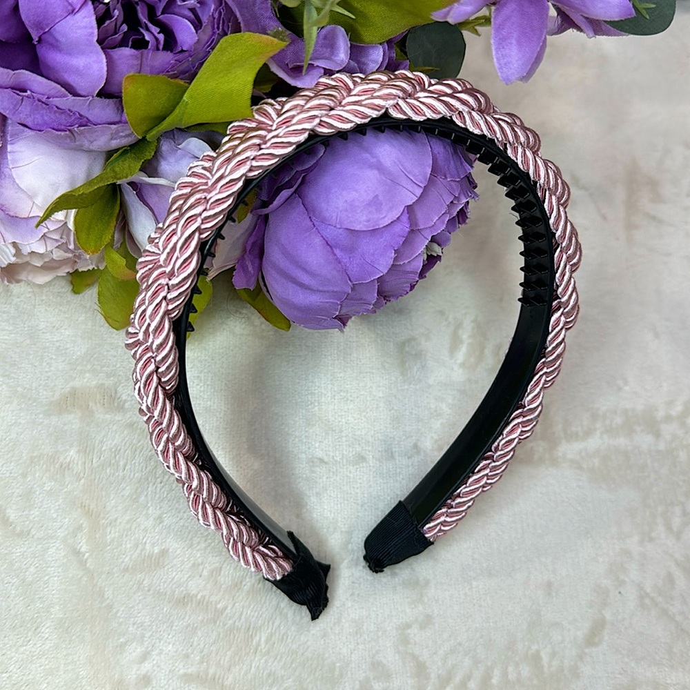 NEW Pink Braided Rope Headband